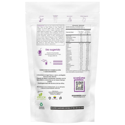 Multi Collagen Peptides Deluxe 8 en 1  Original - 1 Libra Glamurify